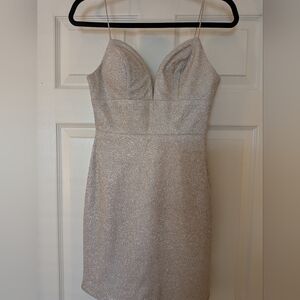 Gianni Bini Gold Glitter Mini Dress - Size 3